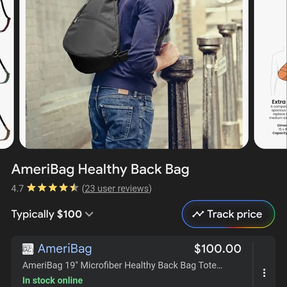 Ameribag Black Sling Backpack